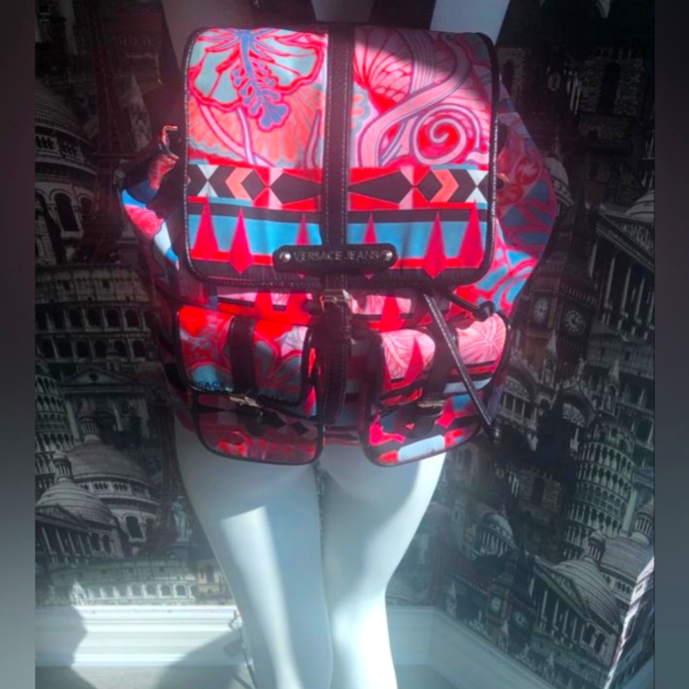 Nylon backpack by Versace.